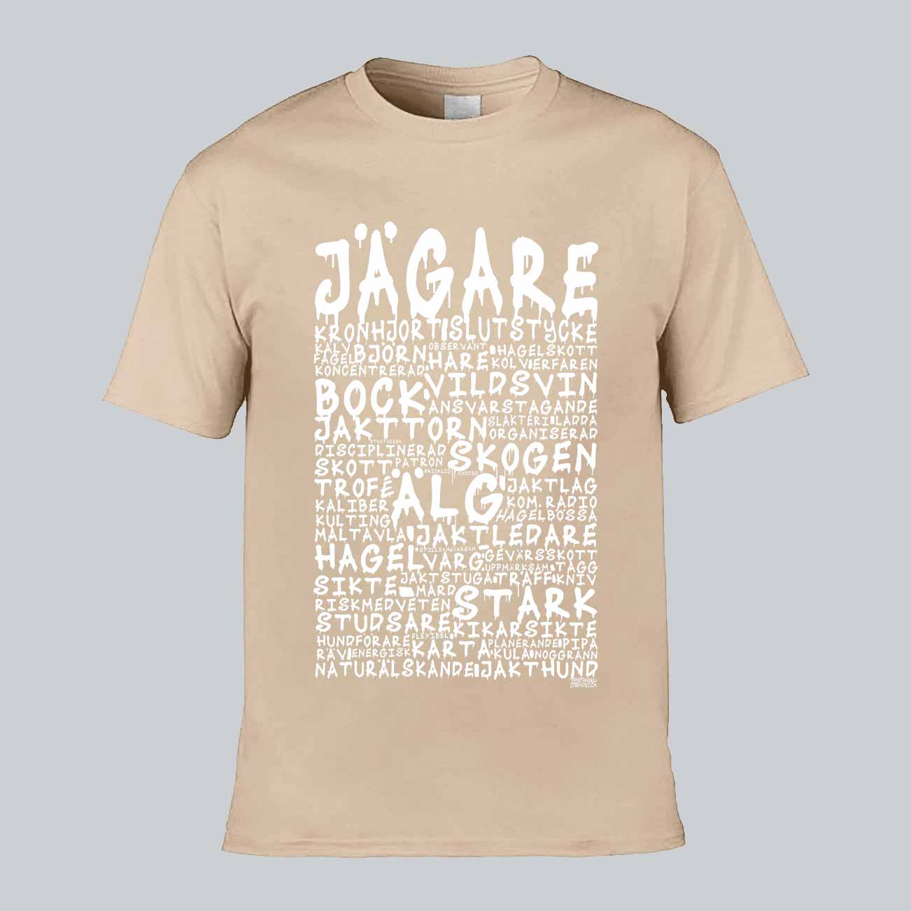 Jägare Graffiti Text T-shirt