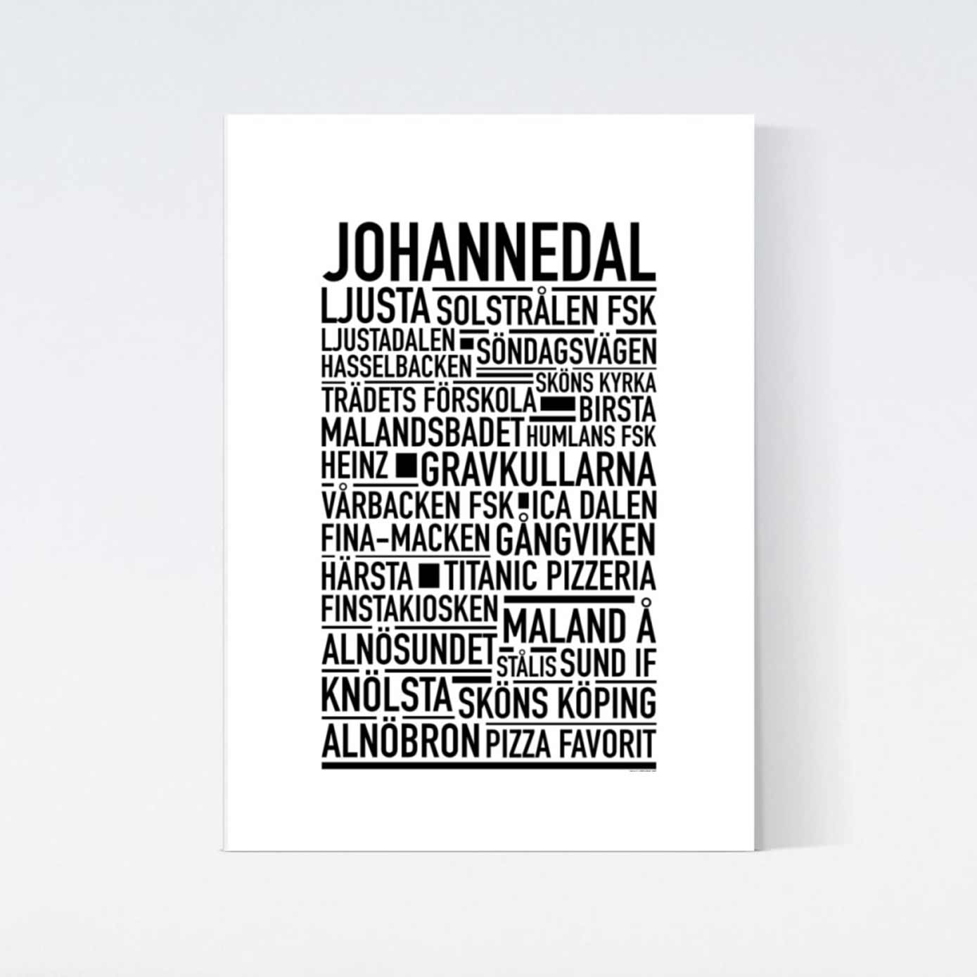 Johannedal Text Poster