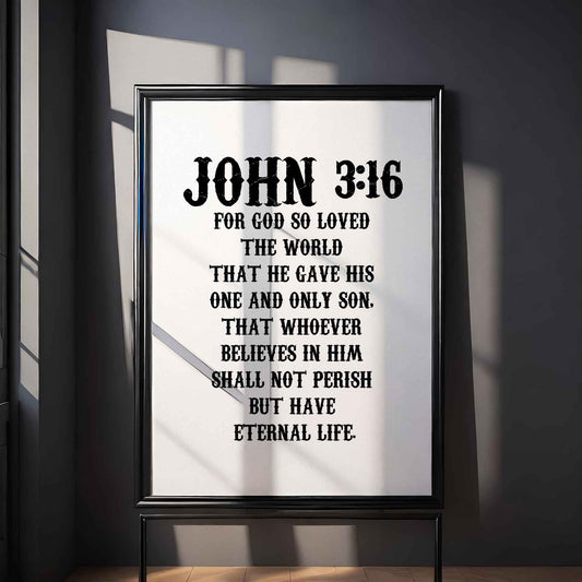 John 3:16 Poster