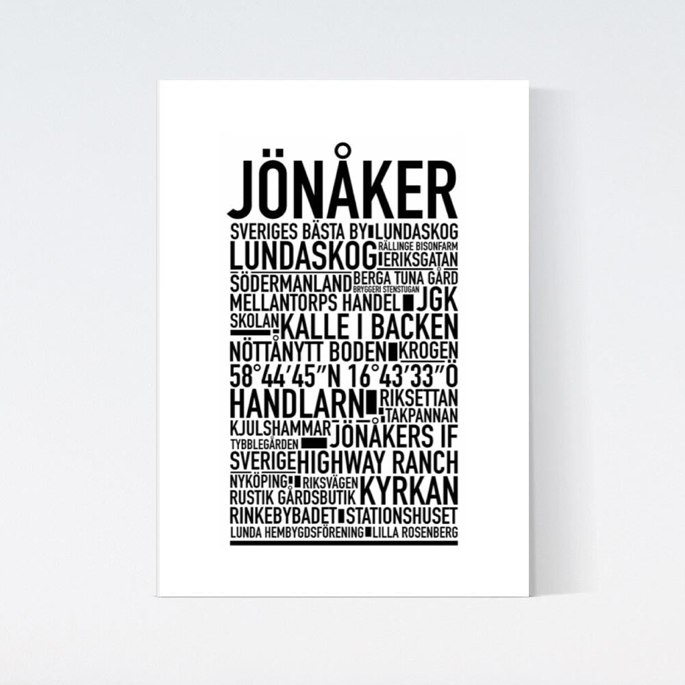 Jönåker Text Poster