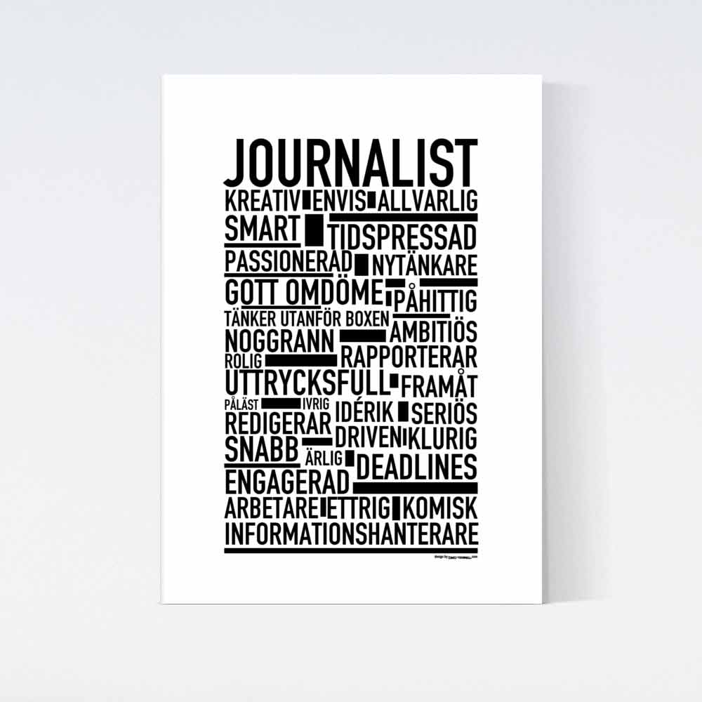 Journalist Text Poster