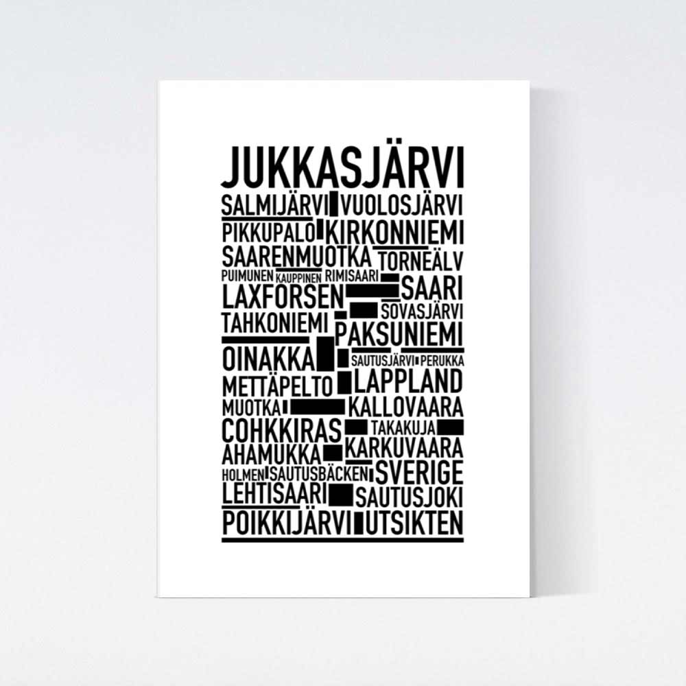 Jukkasjärvi Text Poster