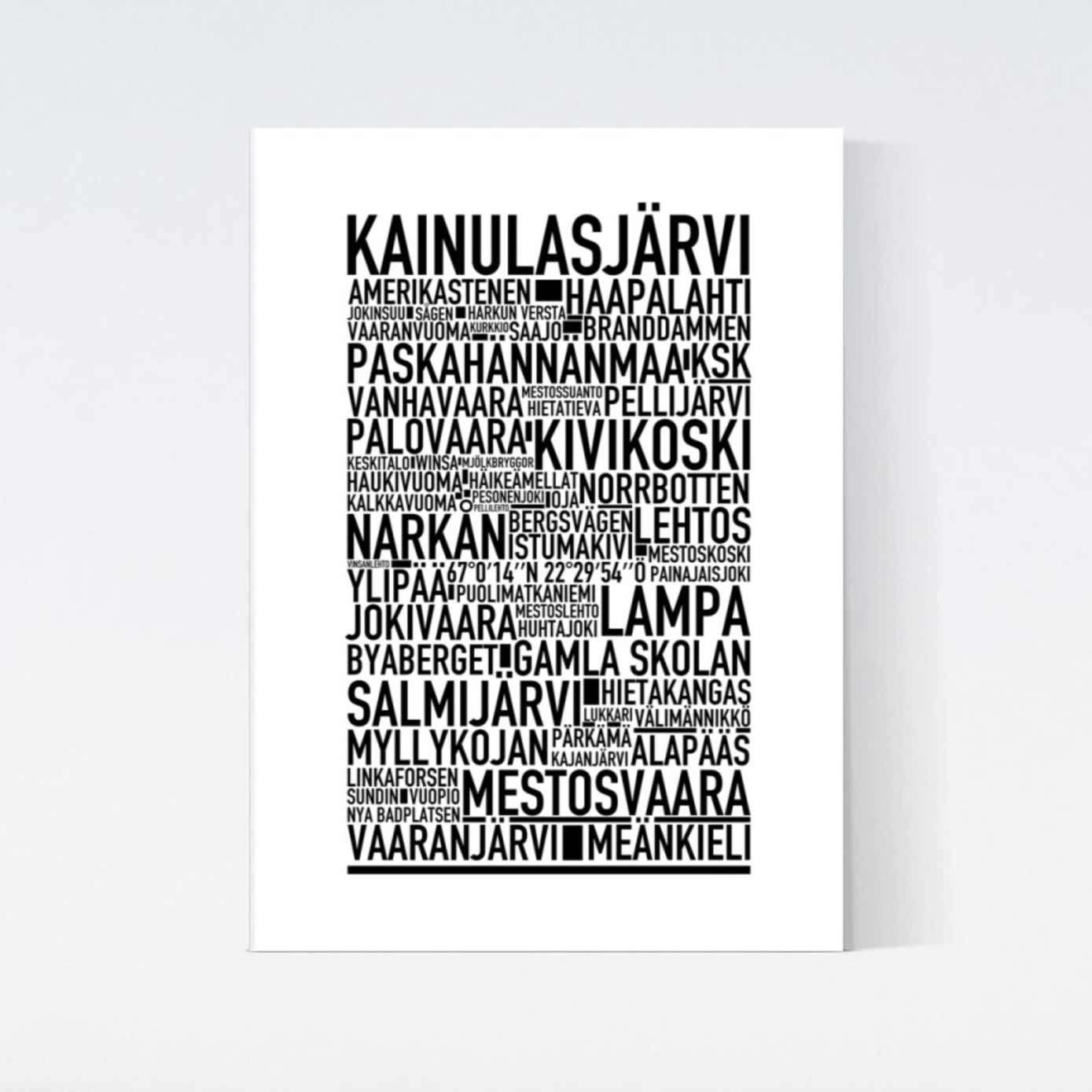 Kainulasjärvi Text Poster