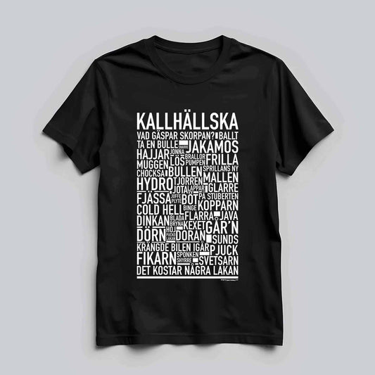Kallhällska Dialekt Text T-shirt