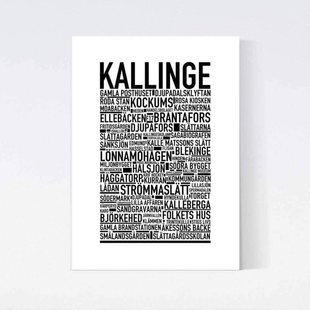 Kallinge Text Poster