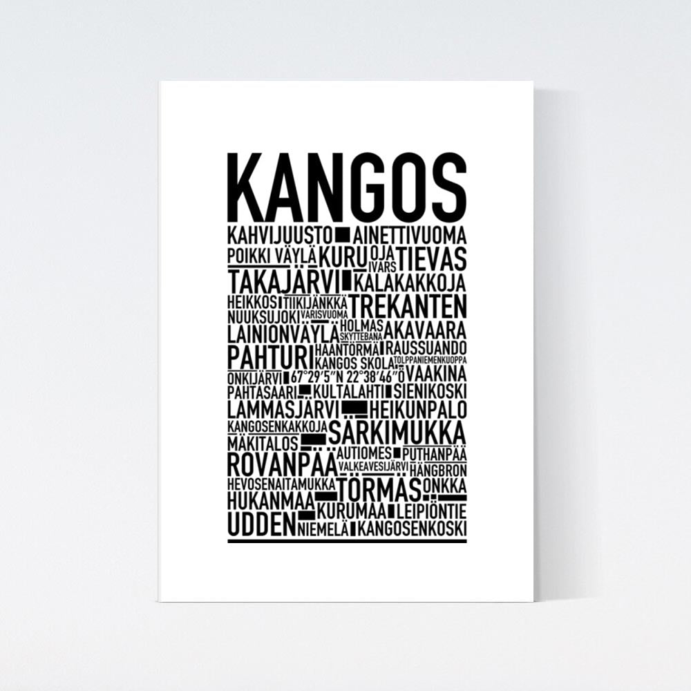 Kangos Text Poster