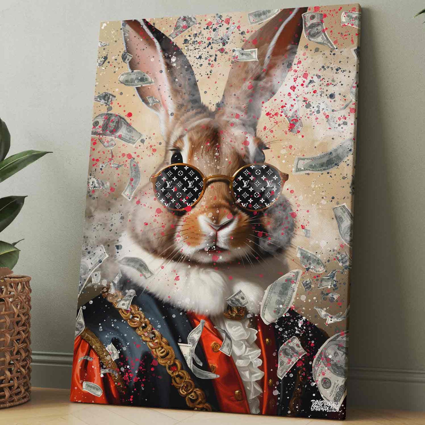 Rabbit King Canvas