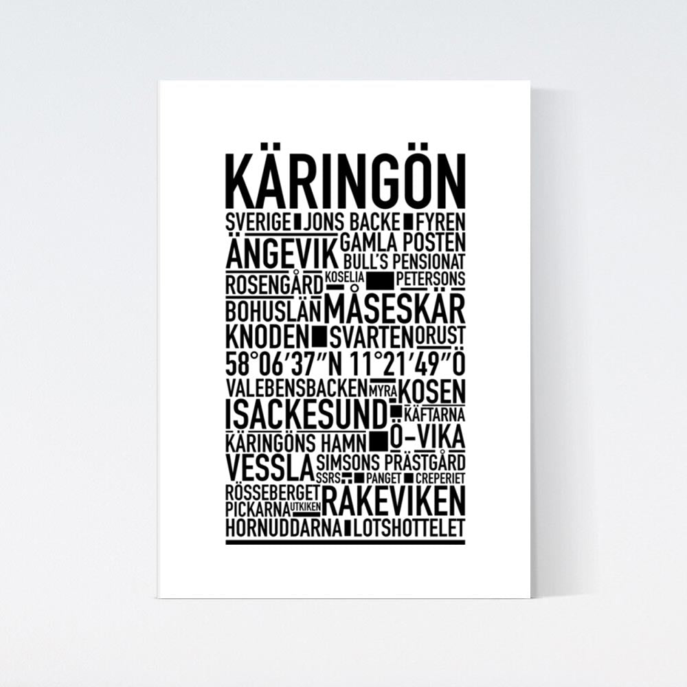 Käringön Text Poster