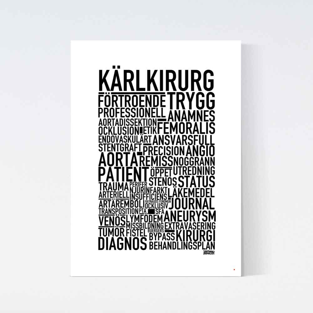 Kärlkirurg Text Poster