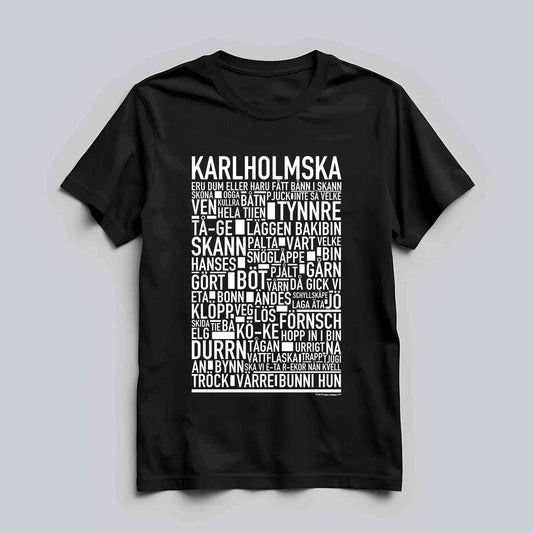 Karlholmska Dialekt Text T-shirt