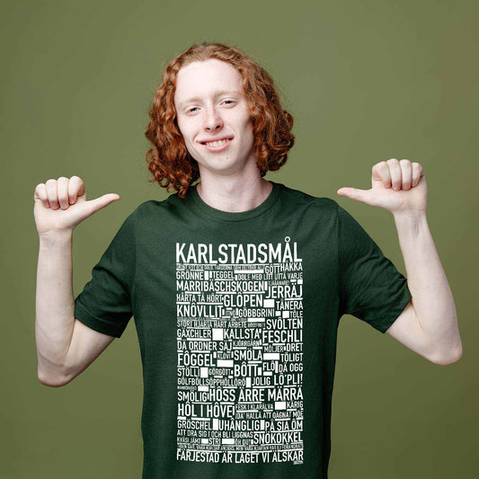 Karlstadsmål Stort Hjärta Hårt Arbete T-shirt