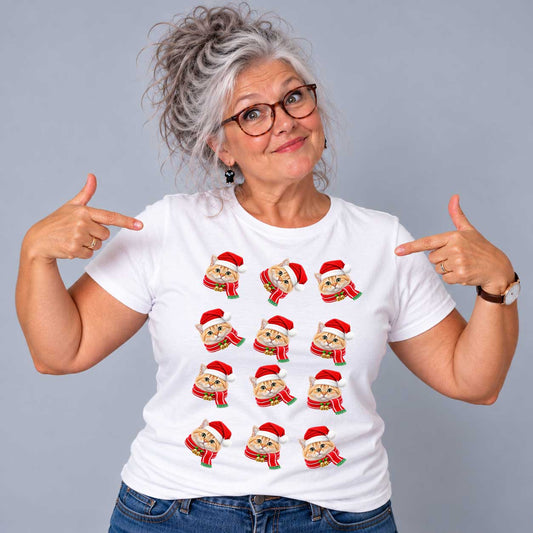 Eget Foto Husdjur Jul Motiv T-shirt