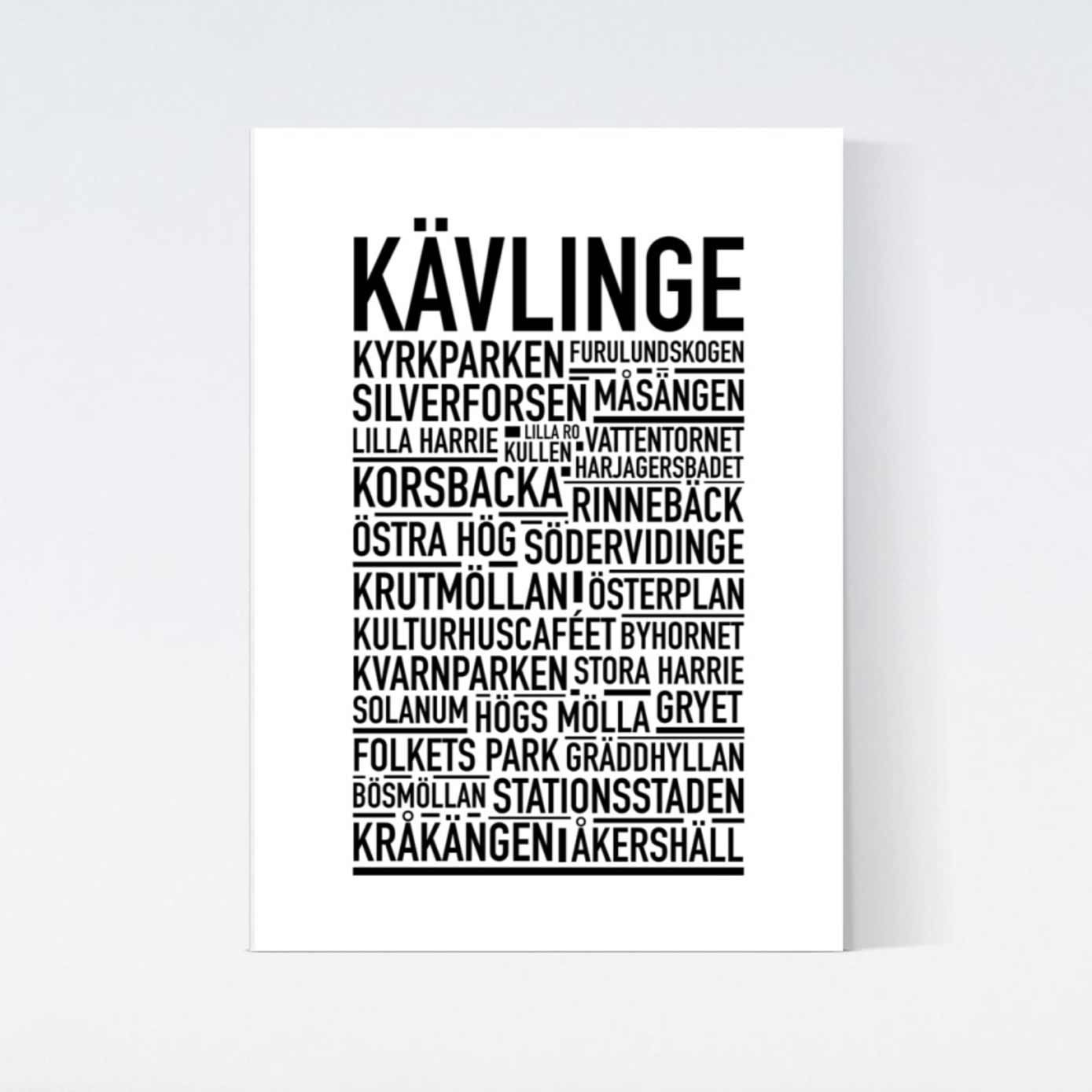 Kävlinge Text Poster