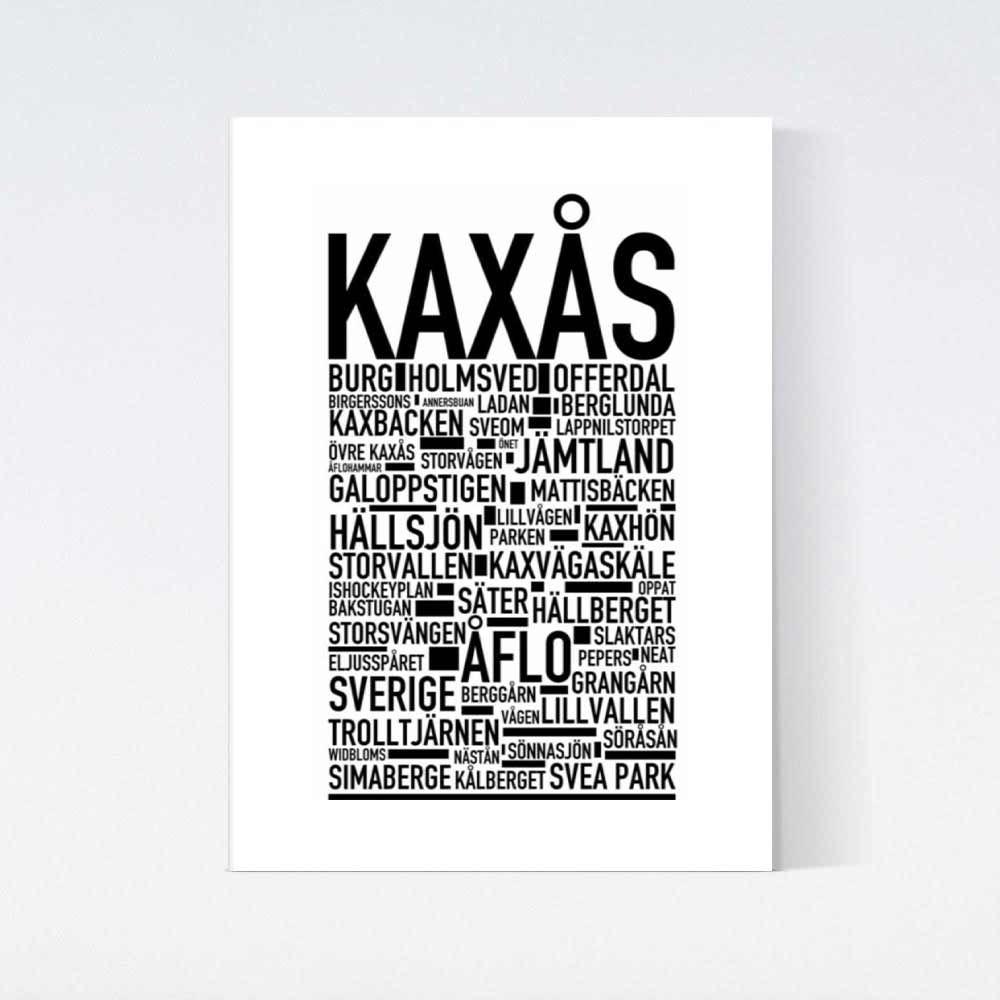 Kaxås Text Poster