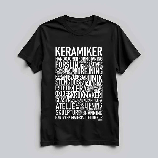 Keramiker Text T-shirt