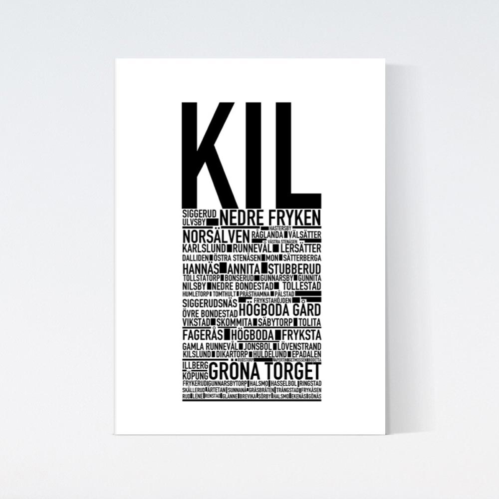 Kil Text Poster