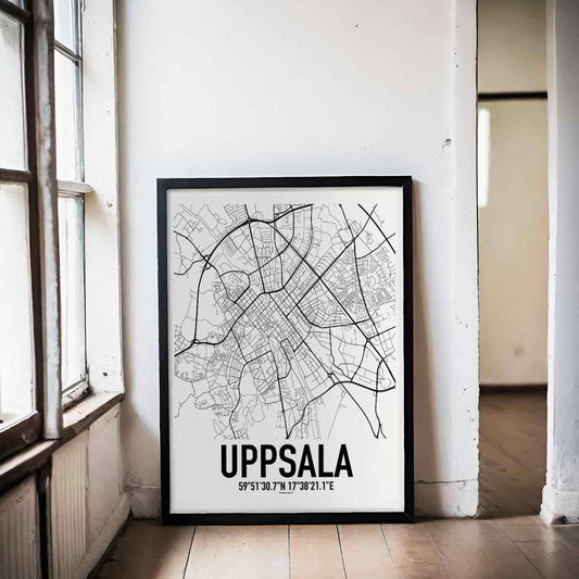 Uppsala Karta Poster