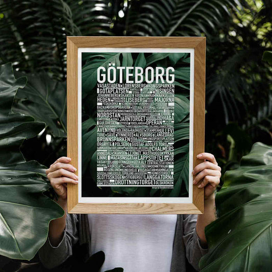 Göteborg Botanisk Text Poster