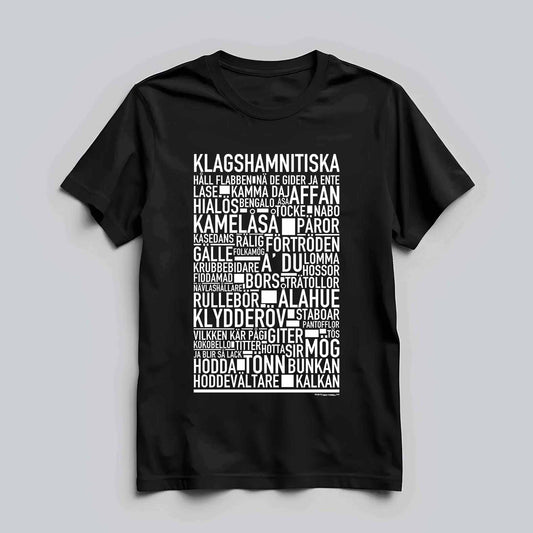 Klagshamnitiska Dialekt Text T-shirt
