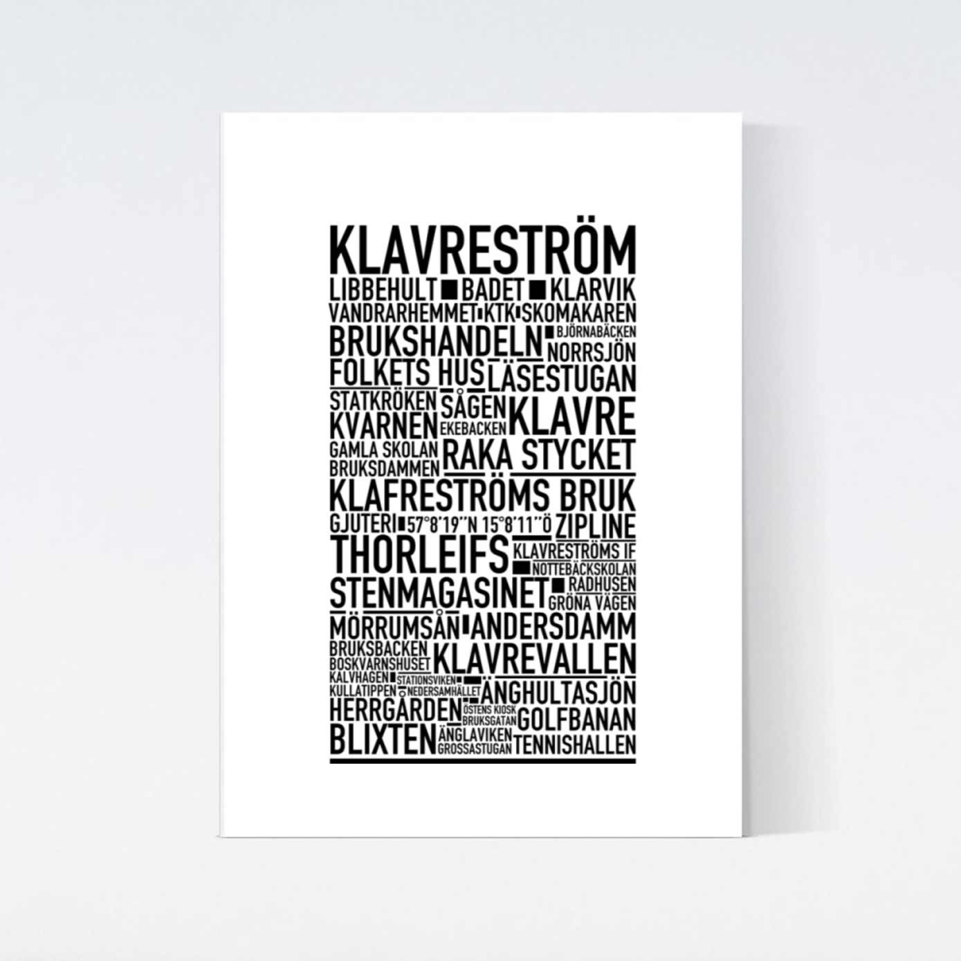 Klavreström Text Poster