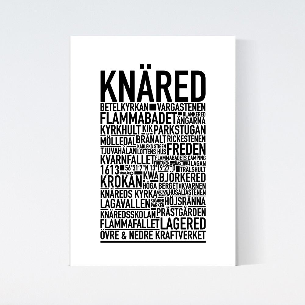 Knäred Text Poster