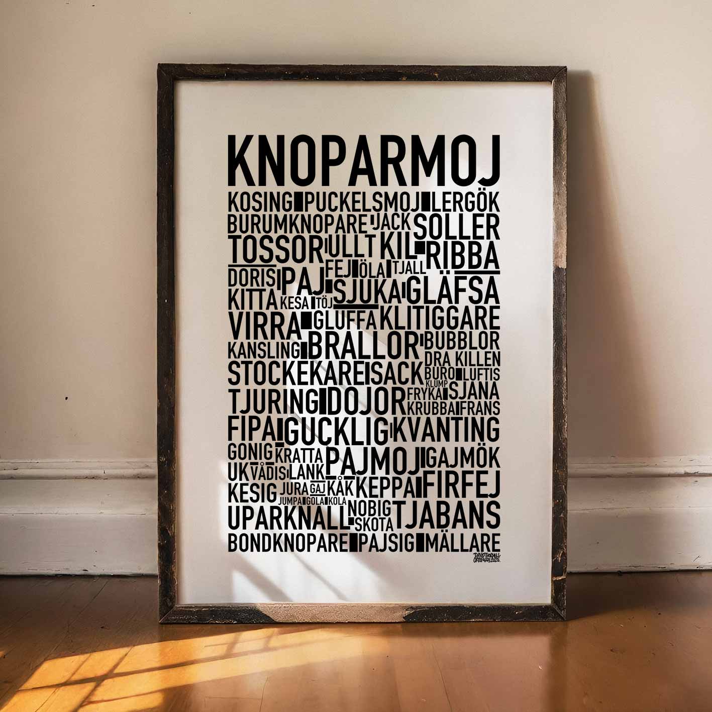 Knoparmoj Dialekt Text Poster