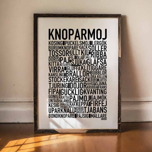 Knoparmoj Dialekt Text Poster