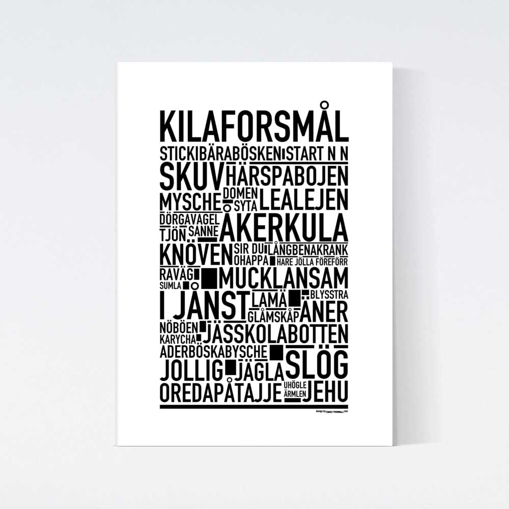 Kilaforsmål Dialekt Text Poster