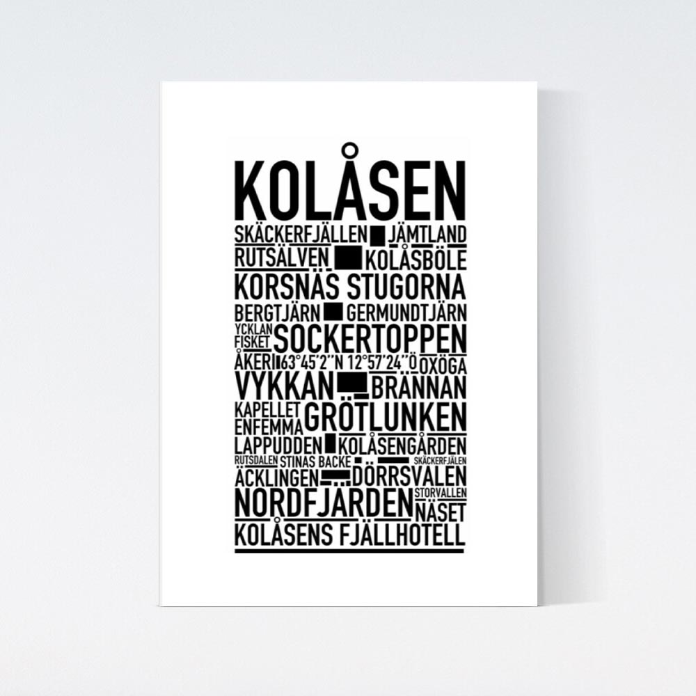 Kolåsen Text Poster