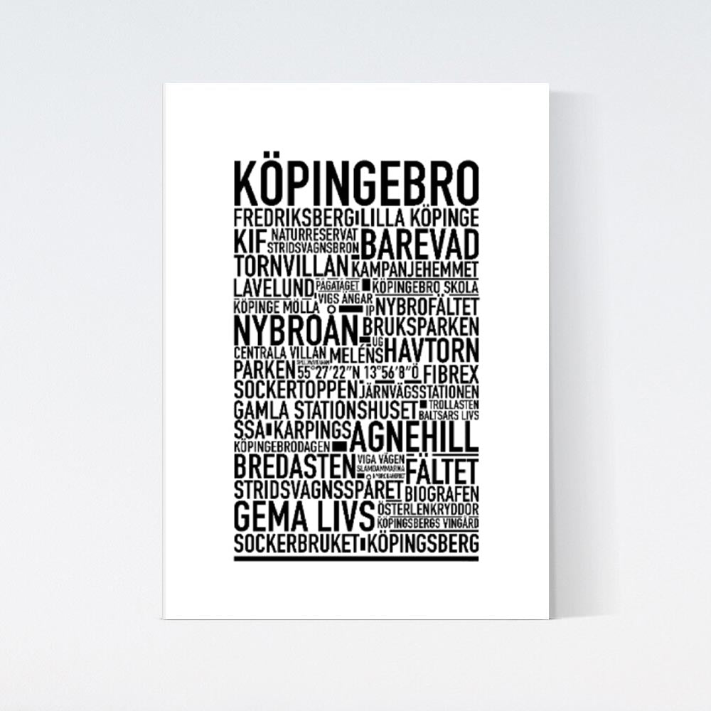 Köpingebro Text Poster