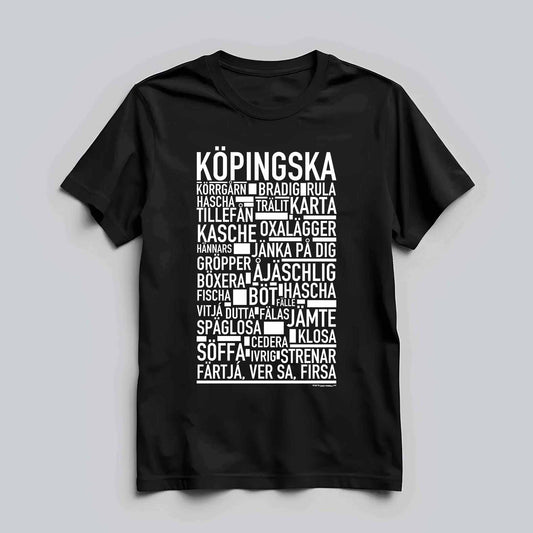 Köpingska Dialekt Text T-shirt