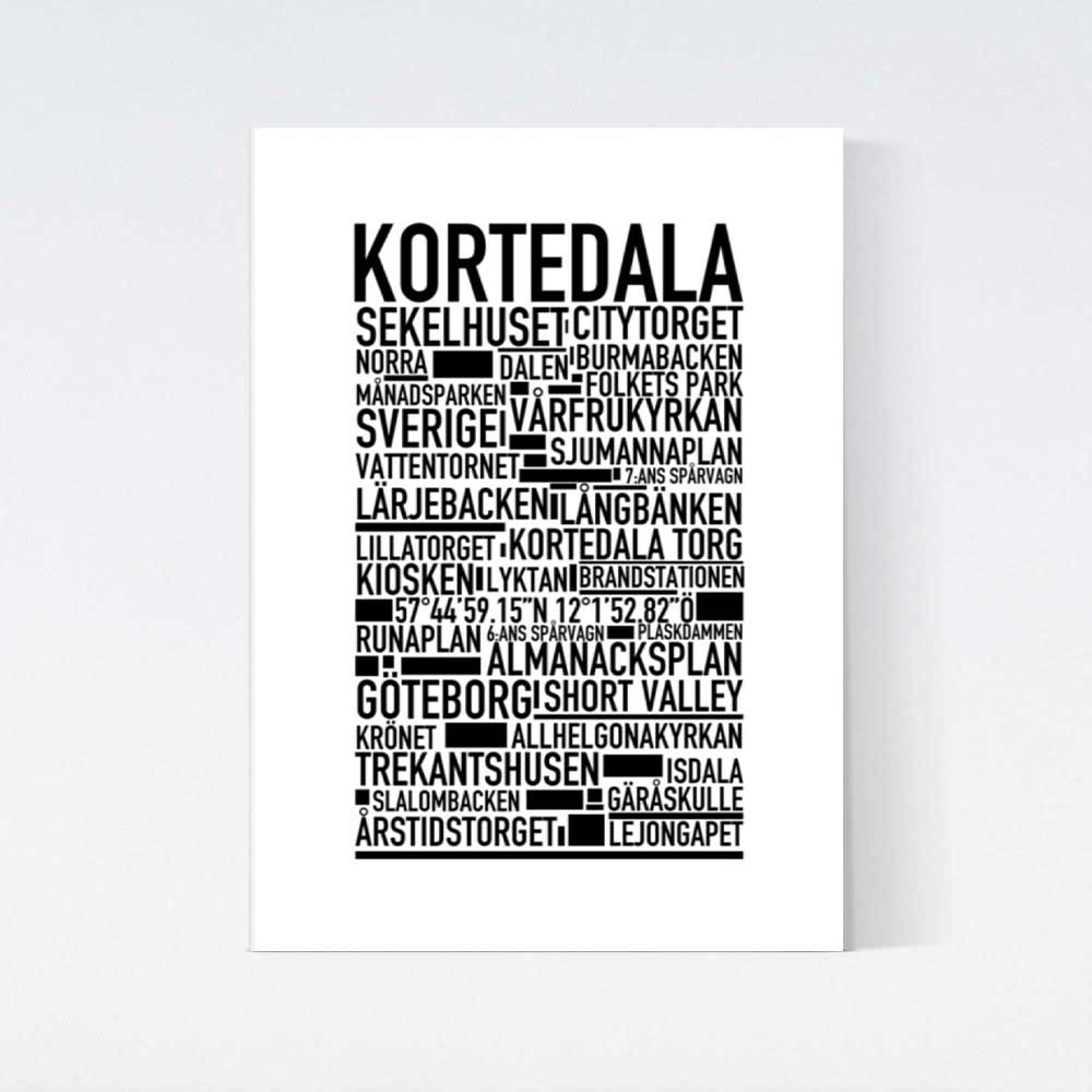 Kortedala Text Poster