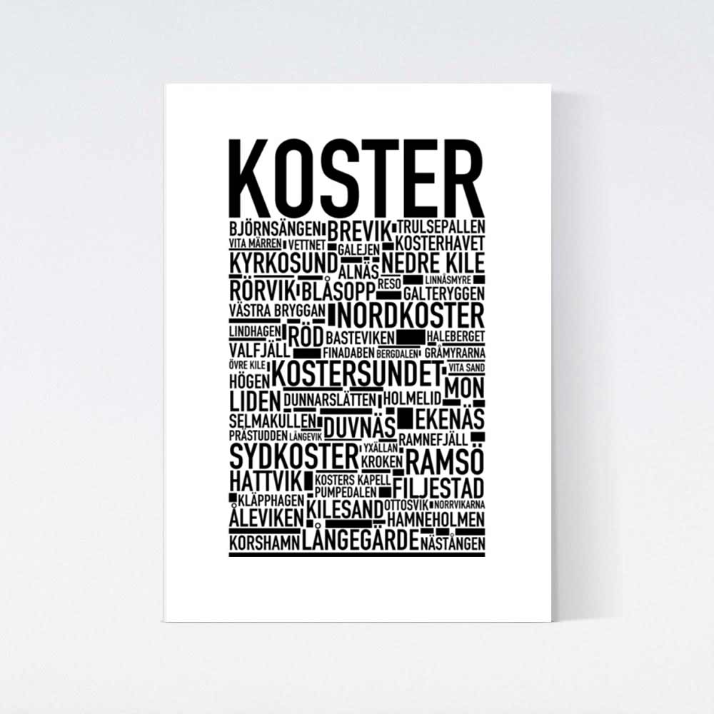Koster Text Poster