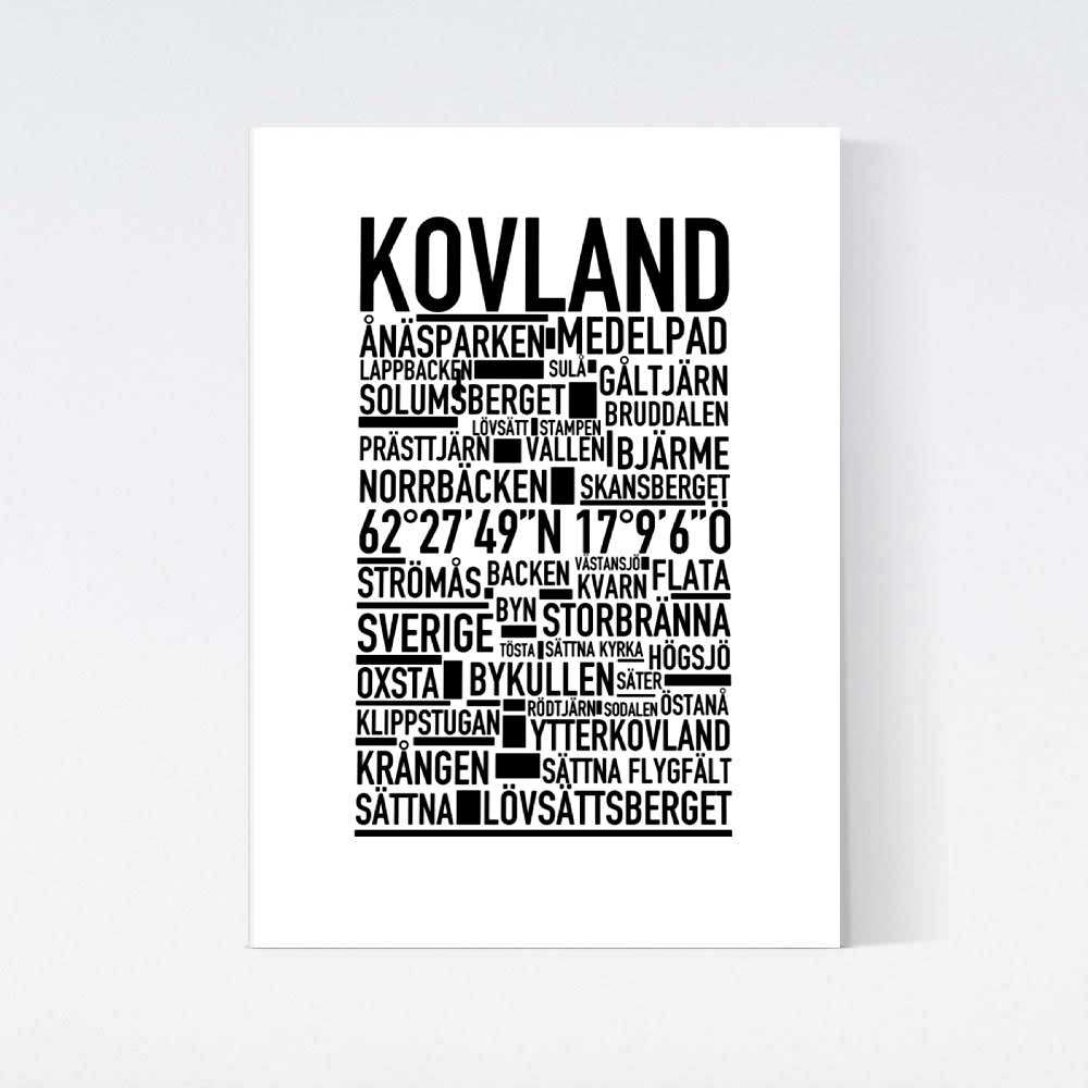 Kovland Text Poster