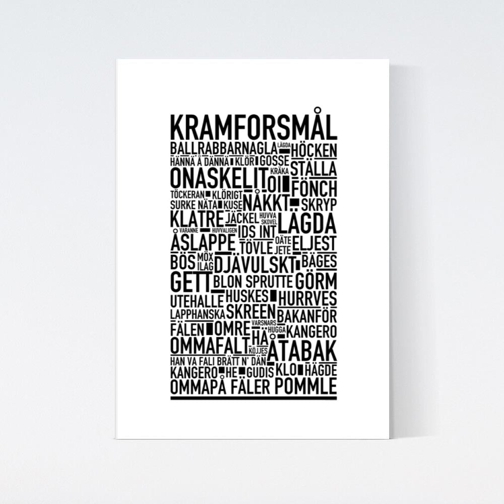 Kramforsmål Dialekt Text Poster