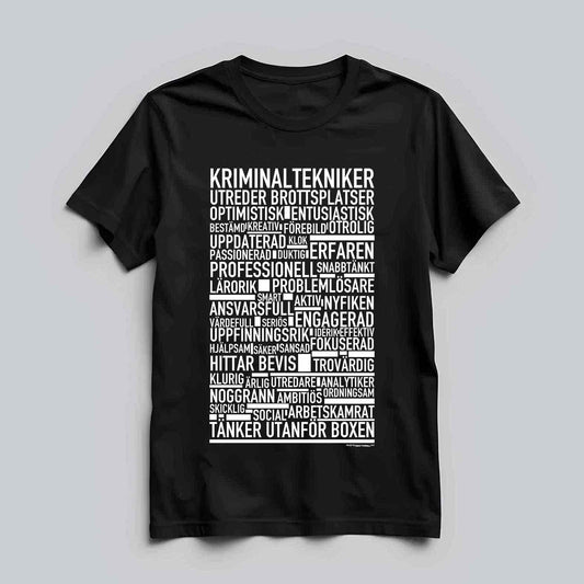 Kriminaltekniker Text T-shirt