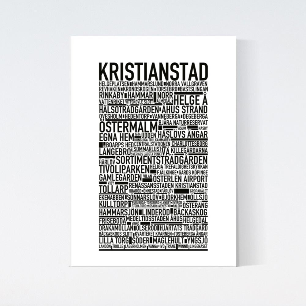 Kristianstad Text Poster