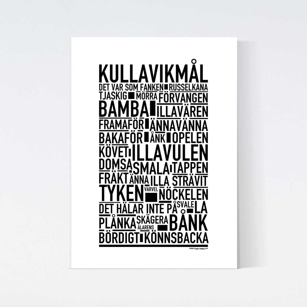 Kullavikmål Dialekt Text Poster