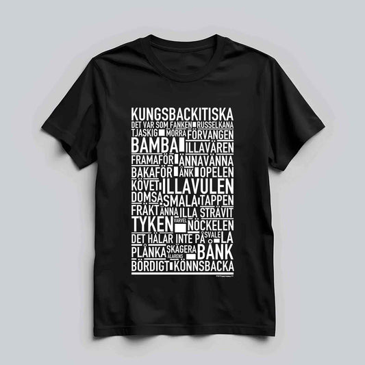 Kungsbackitiska Dialekt Text T-shirt