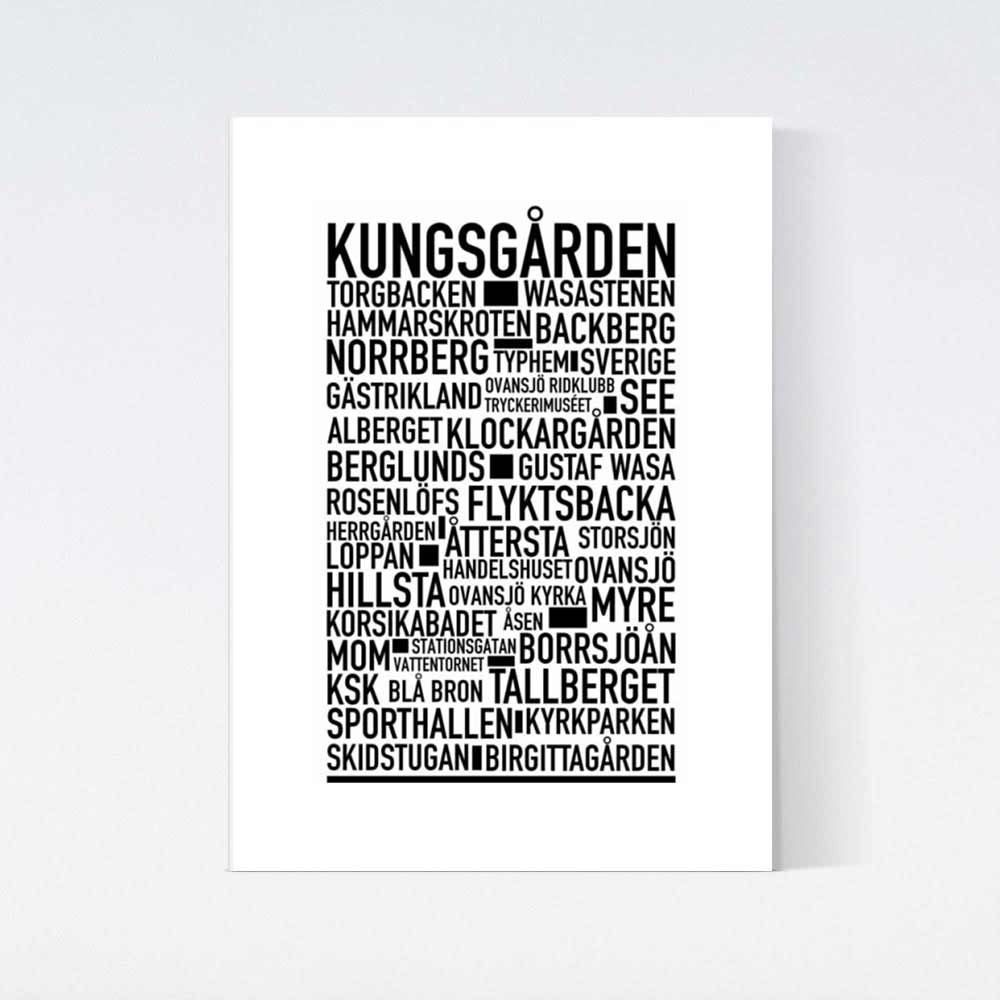 Kungsgården Text Poster