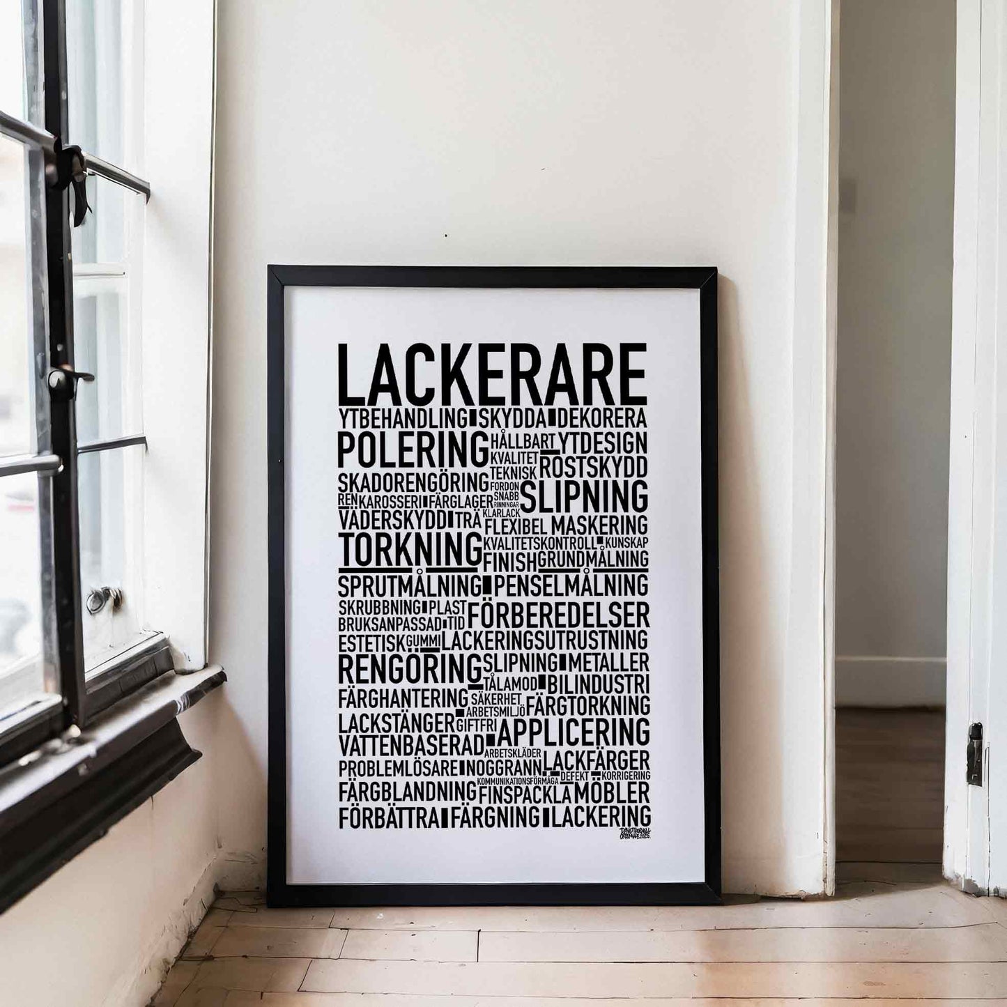 Lackerare Text Poster