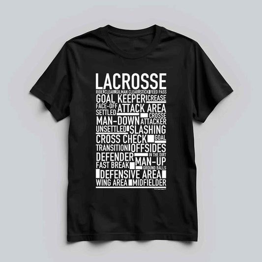 Lacrosse Text T-shirt