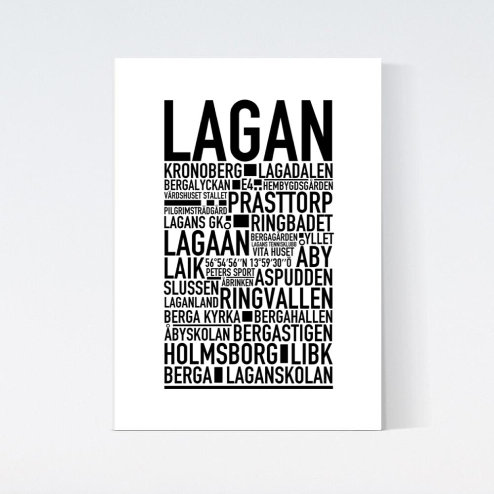 Lagan Text Poster