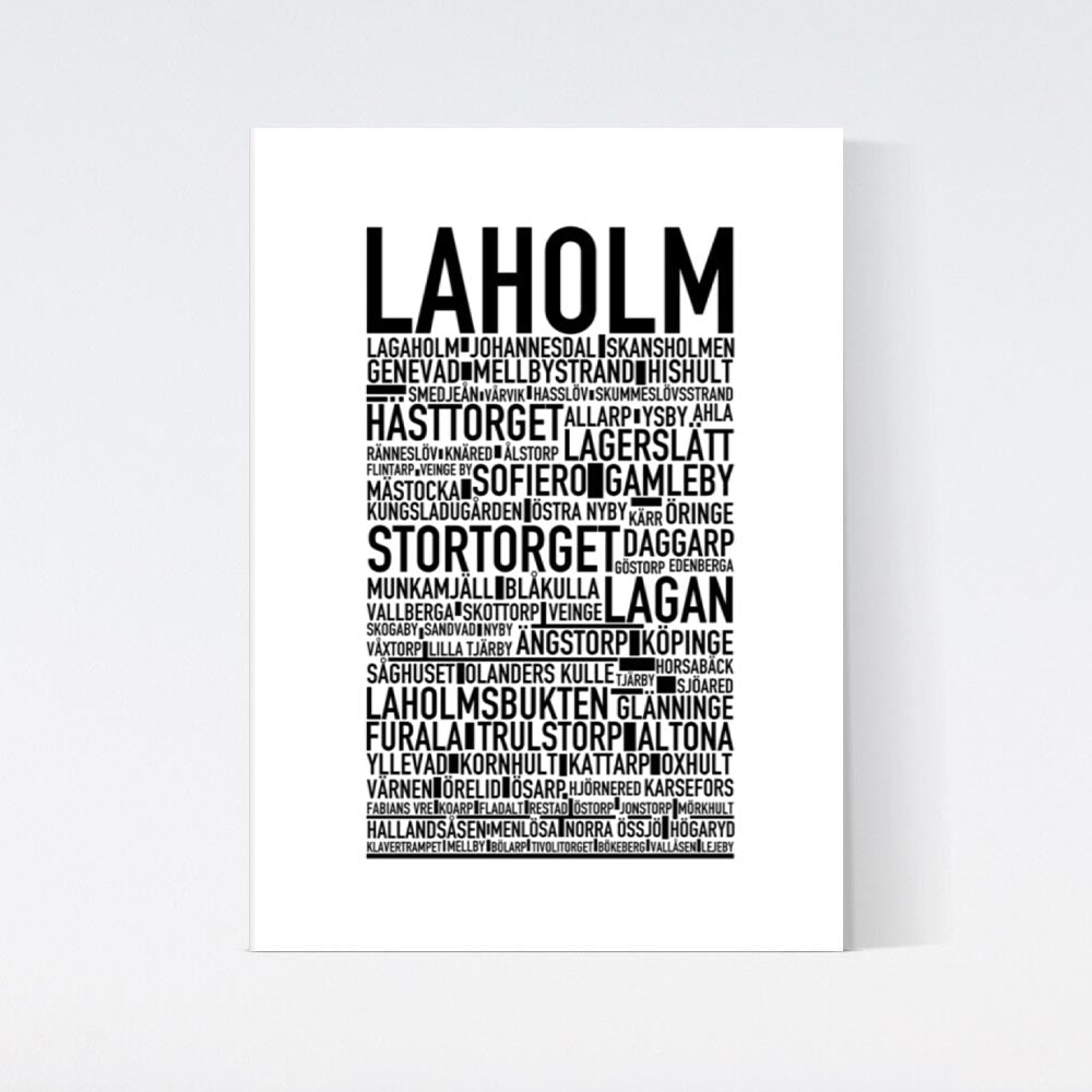 Laholm Text Poster