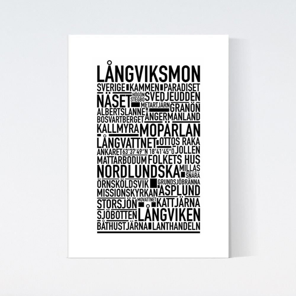 Långviksmon Text Poster