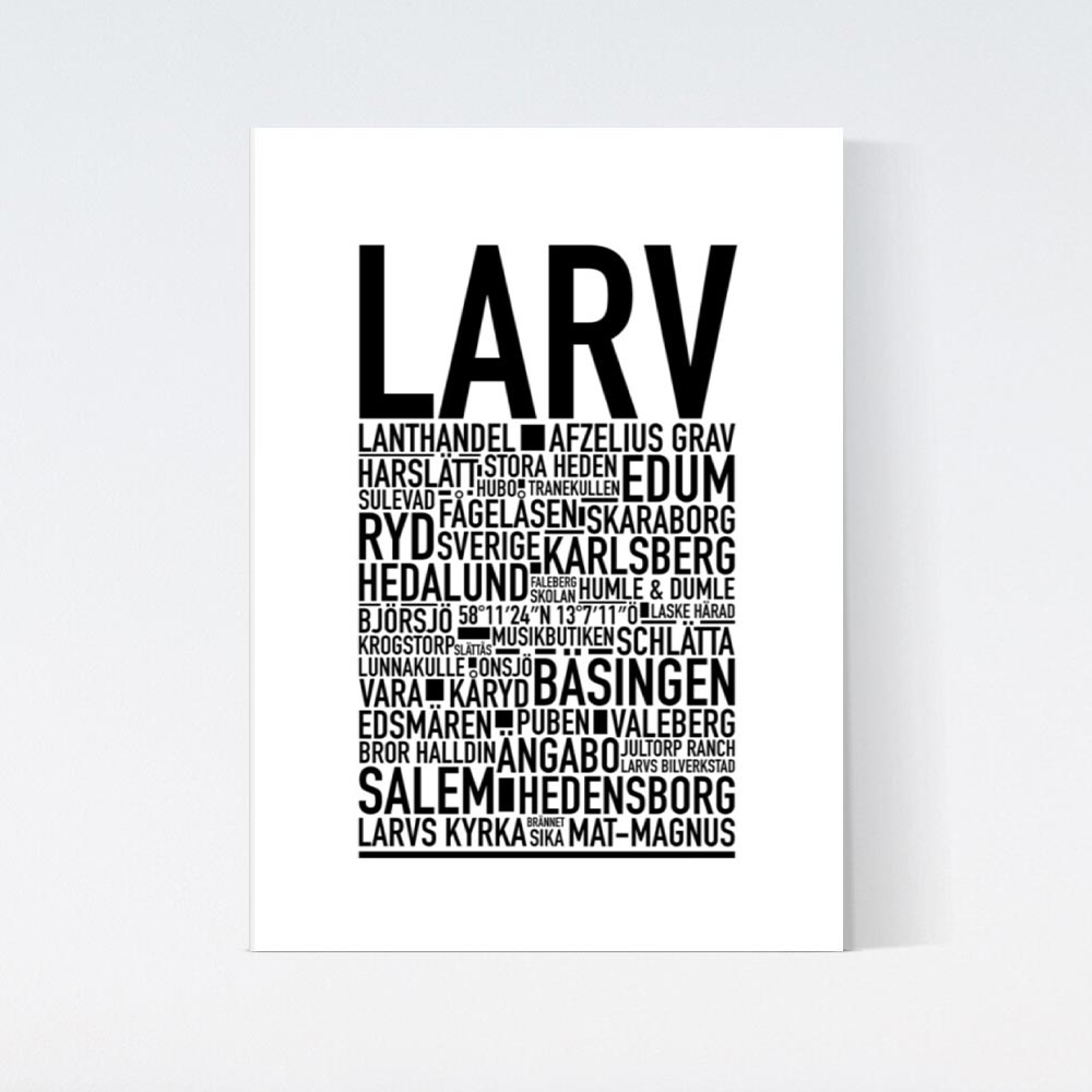 Larv Text Poster