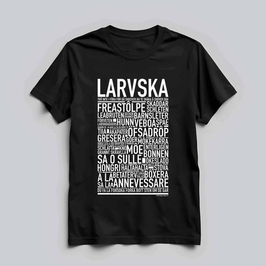 Larvska Dialekt Text T-shirt
