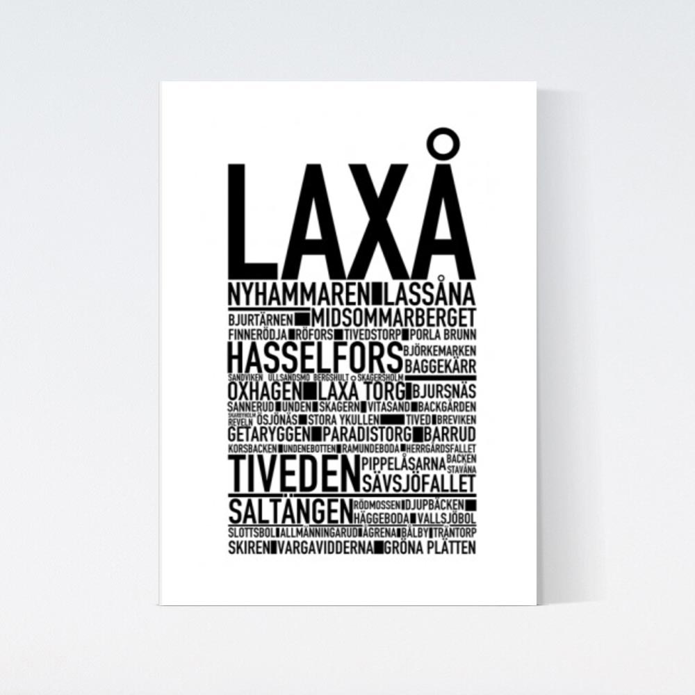 Laxå Text Poster
