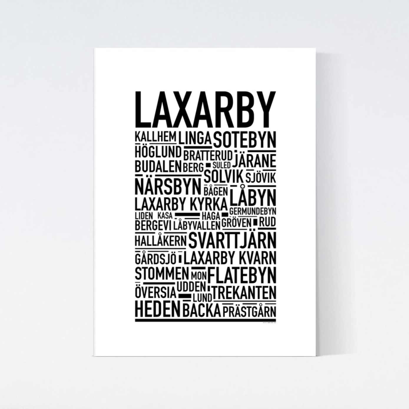Laxarby Text Poster