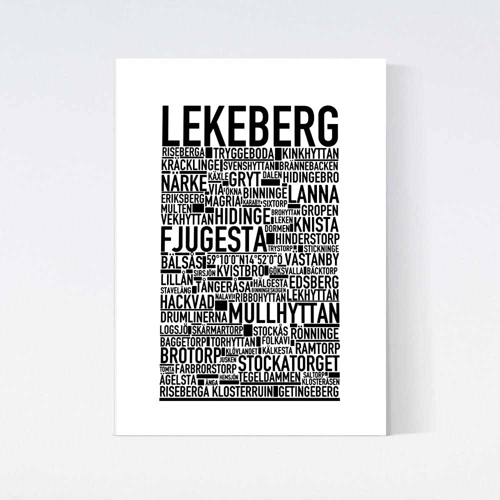 Lekeberg Text Poster